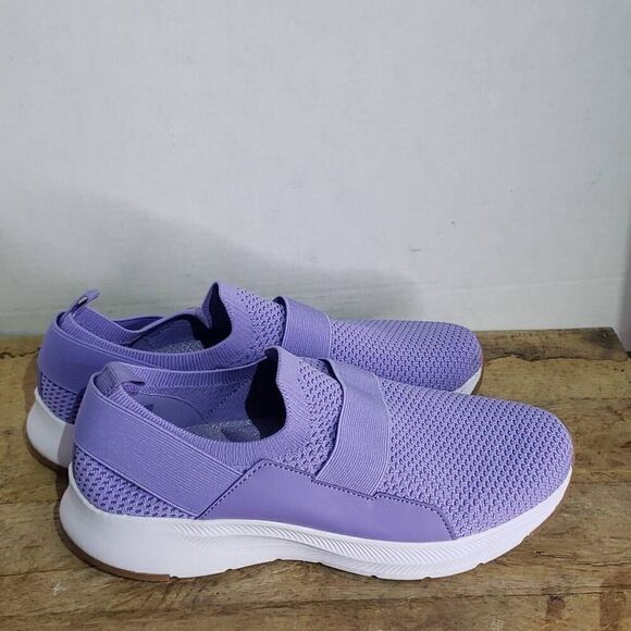 NWOB Comfort&Soft Womens Purple Slip-on Mesh Casual Tennis Running Sneakers 40 - Picture 3 of 6